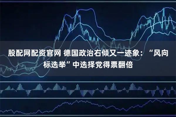 股配网配资官网 德国政治右倾又一迹象：“风向标选举”中选择党得票翻倍